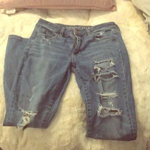 American eagle ripped jeans